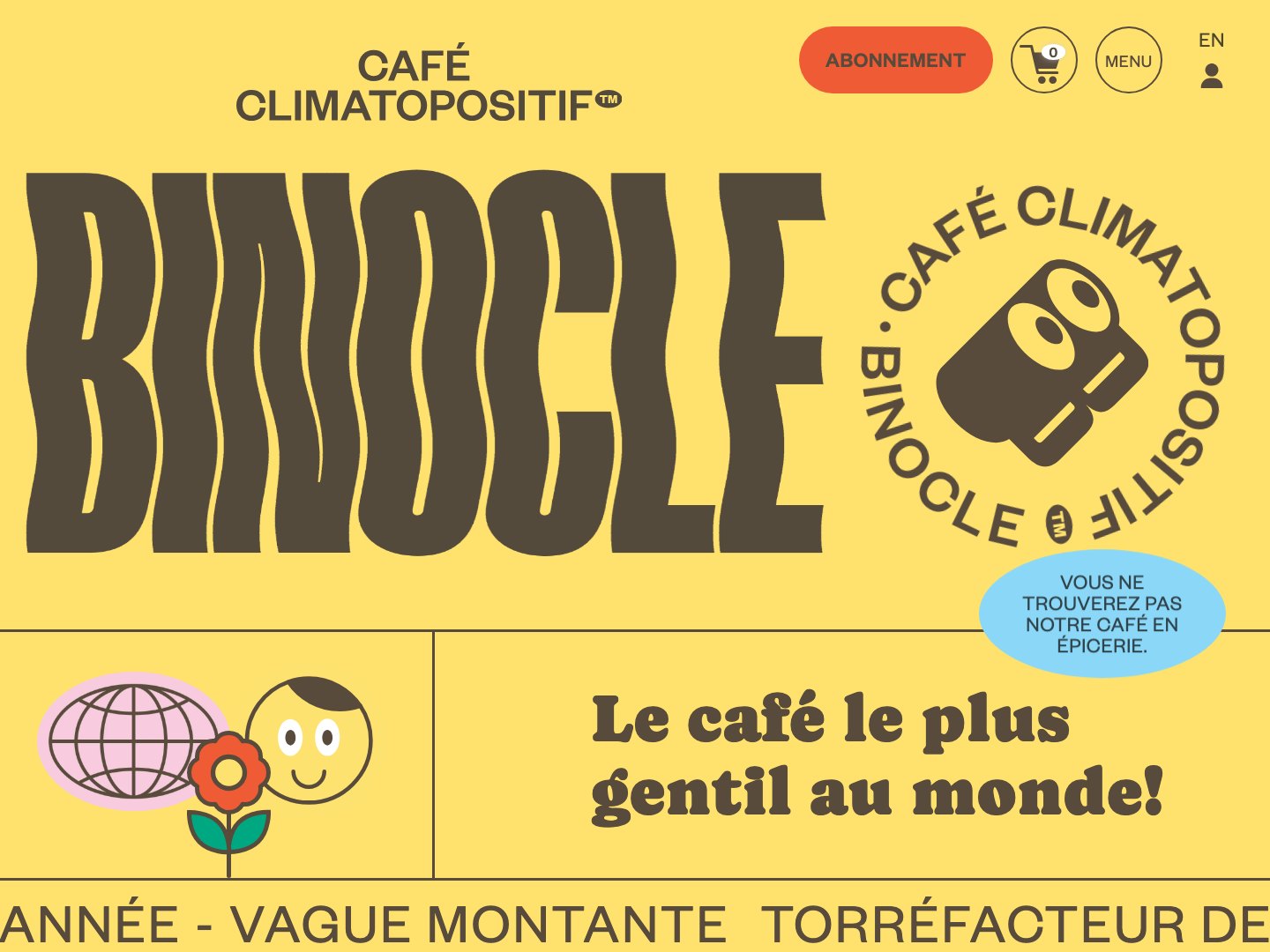 Café Binocle homepage