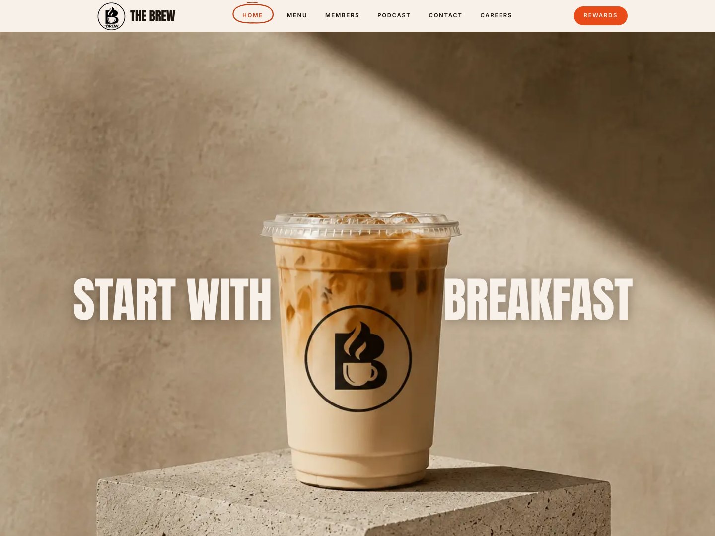 The Brew homepage