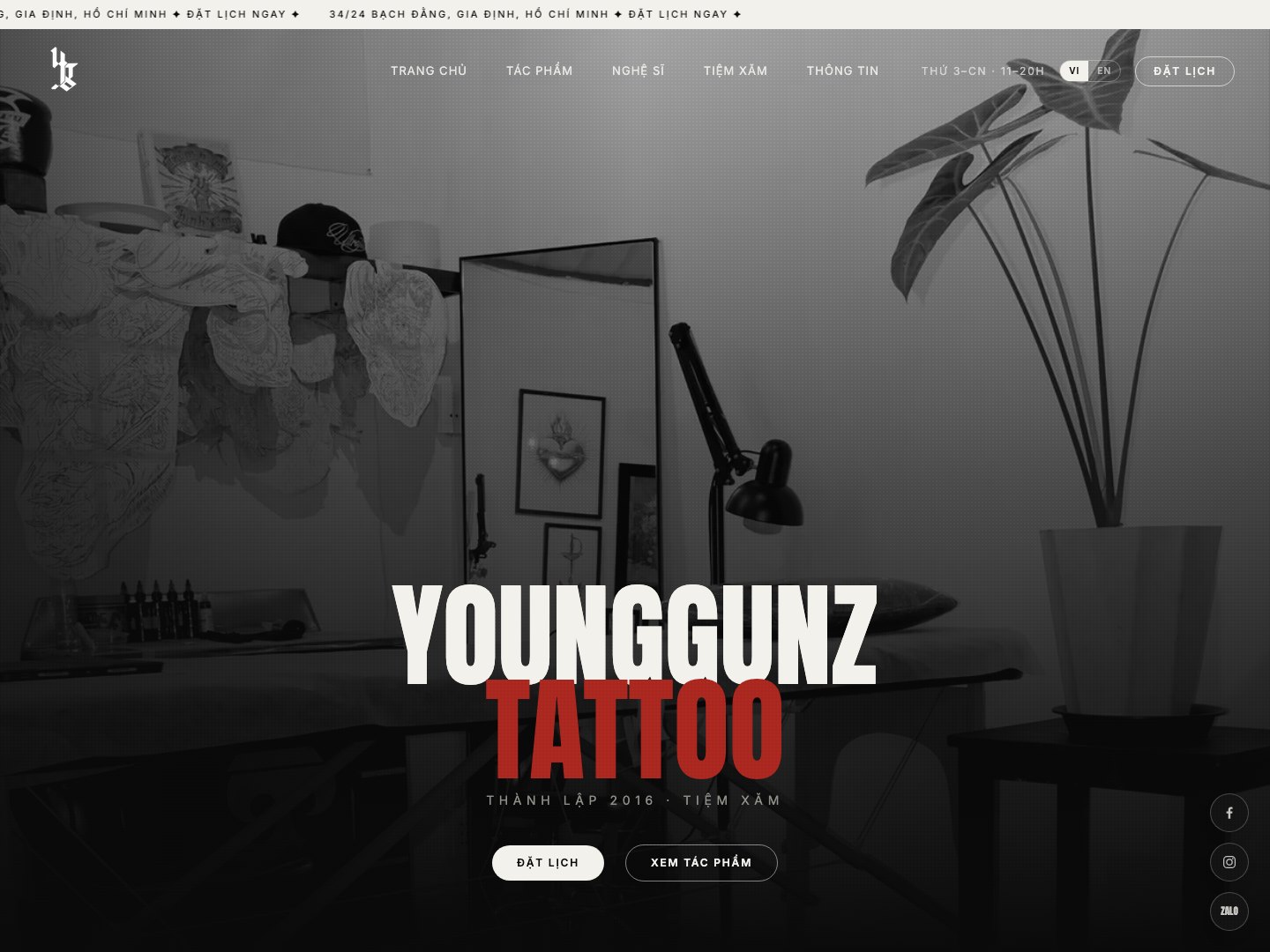 Young Gunz Tattoo homepage